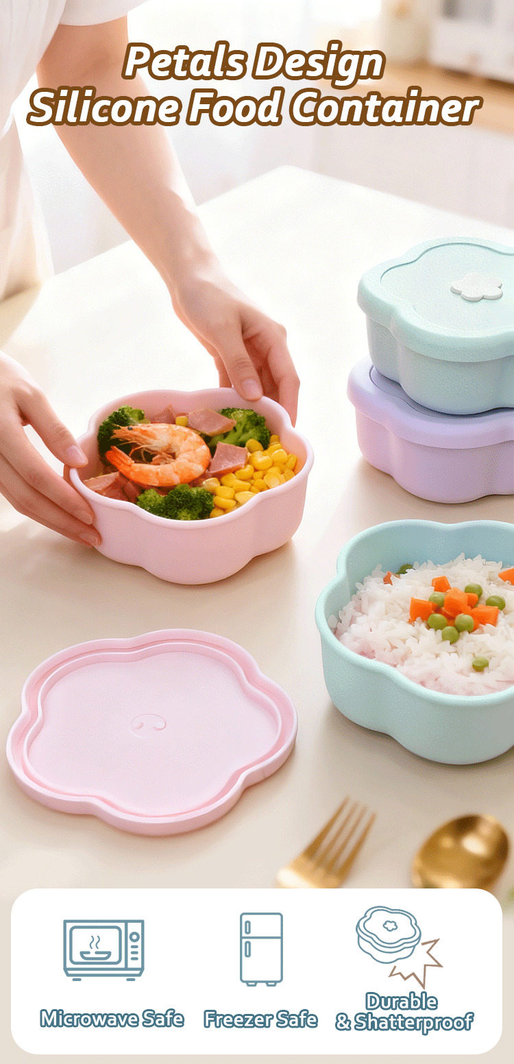 Microwave Safe Silicone Lunch Box